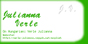 julianna verle business card